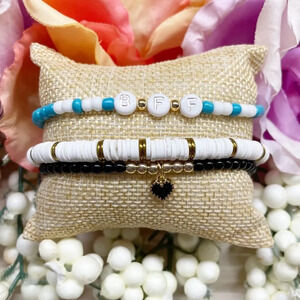 3 for $10 🛍️ Cotey Co. Handmade Custom Bead Stackable Bracelet Set